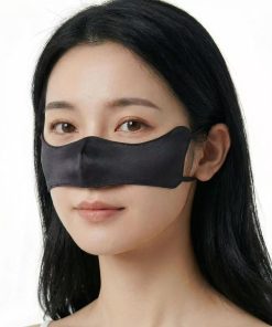 春花粉対策アップグレード版 鼻マスク 100%天然桑蚕シルク 花粉対策 鼻炎ケア 冷気乾燥対策 UVカット 3D立体設計 敏感肌対応 耳ゴム調節 洗える メイク崩れ防止 長時間快適（軽量 通気 保湿） 男女兼用 おしゃれ(ブラック)